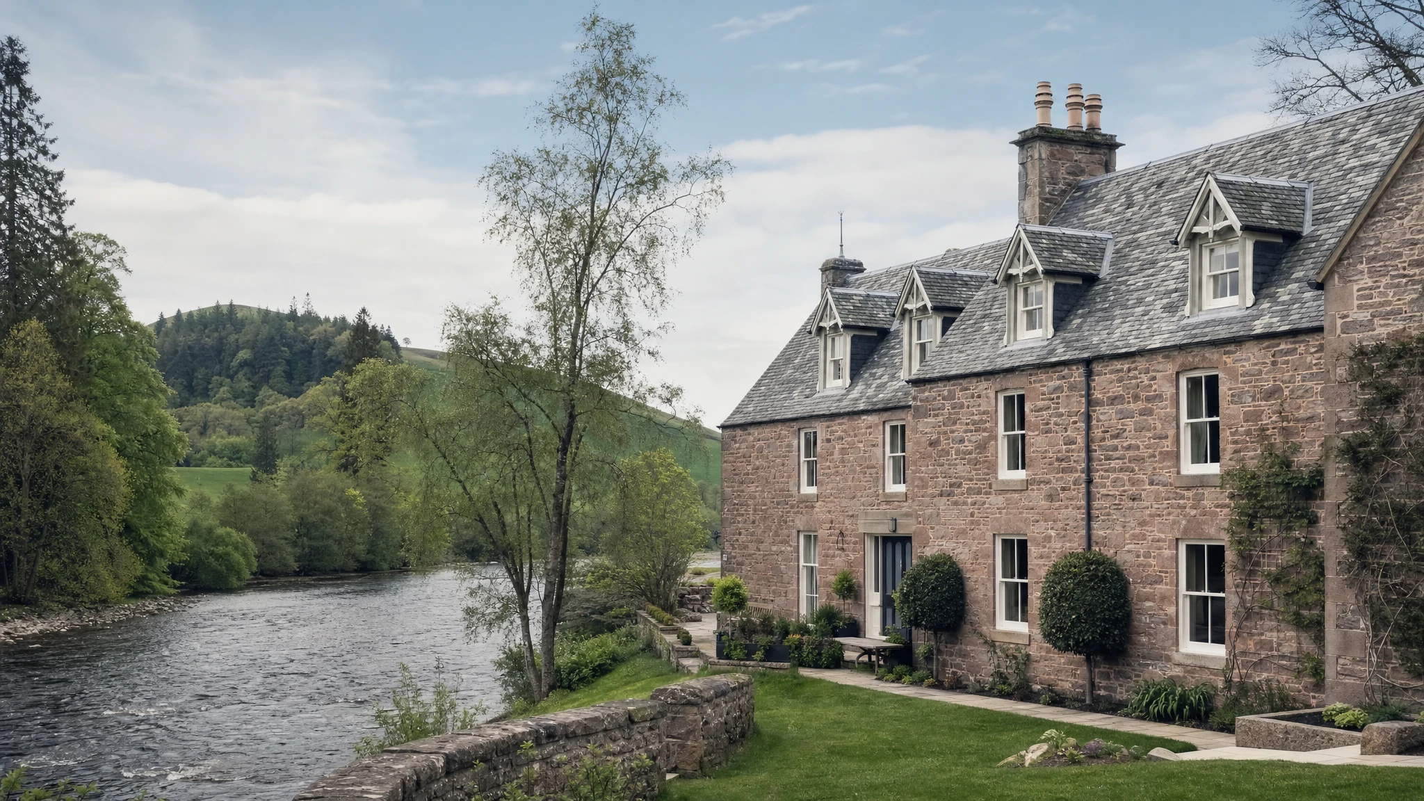 Removals from London to Peebles: A handsome Borders house on the River Tweed at Peebles